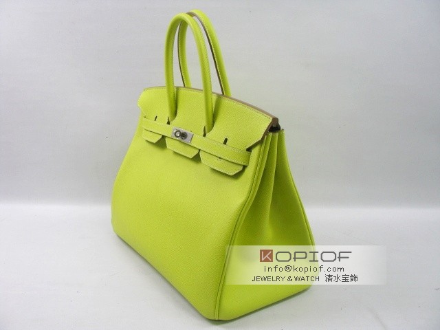 エルメス バーキン35 トリヨンクレマンス グレーパール(シルバー金具) her459